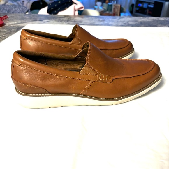 NWOT Rockport loafers Total Motion Craft Venetian Cognac SZ 9.5 Brand New - Picture 2 of 14